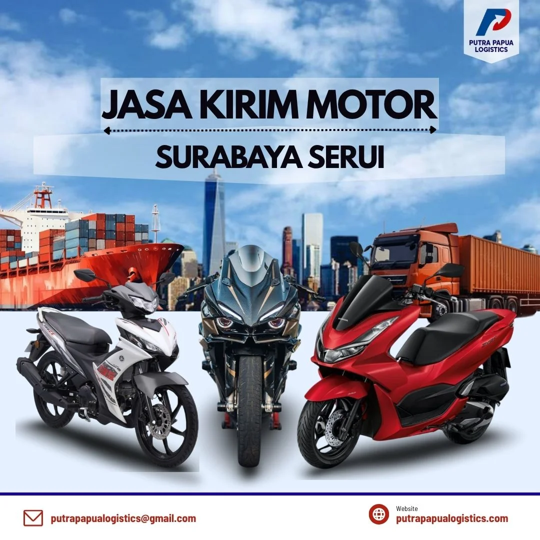 Jasa Kirim Motor Surabaya Serui