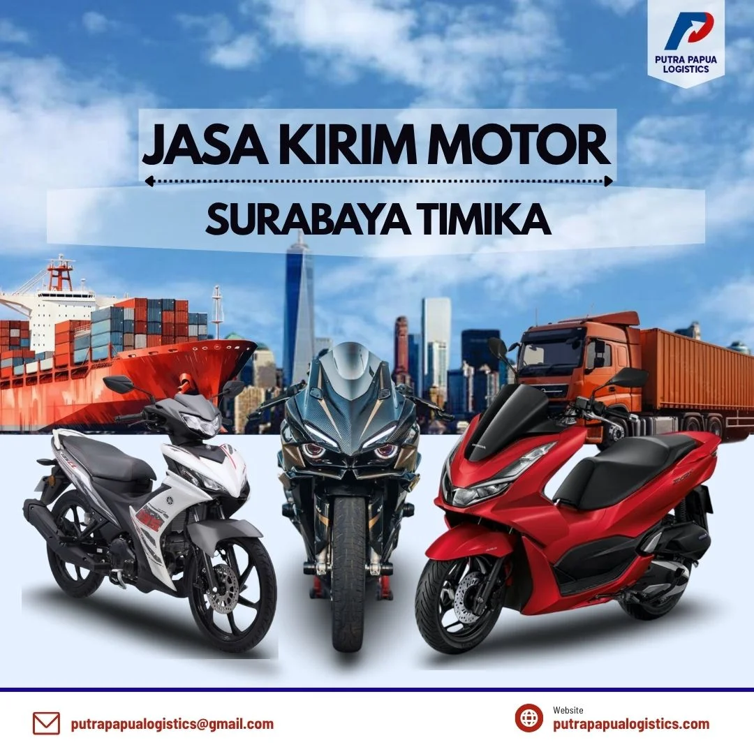 Jasa Kirim Motor Surabaya Timika
